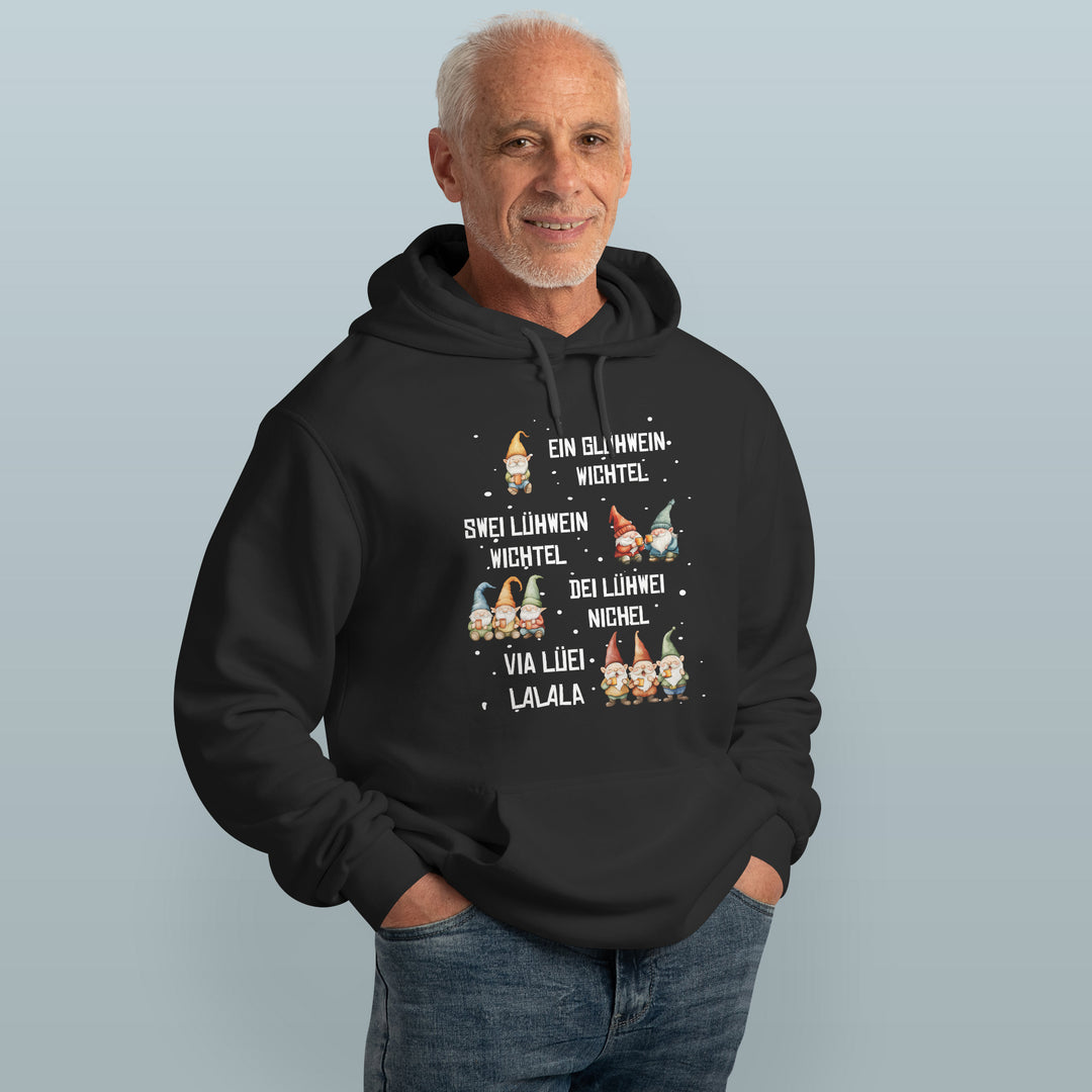 Glühwein Wichtel Hoodie – Lustiges Weihnachts-Design | Humorvolles Geschenk für Glühwein-Fans