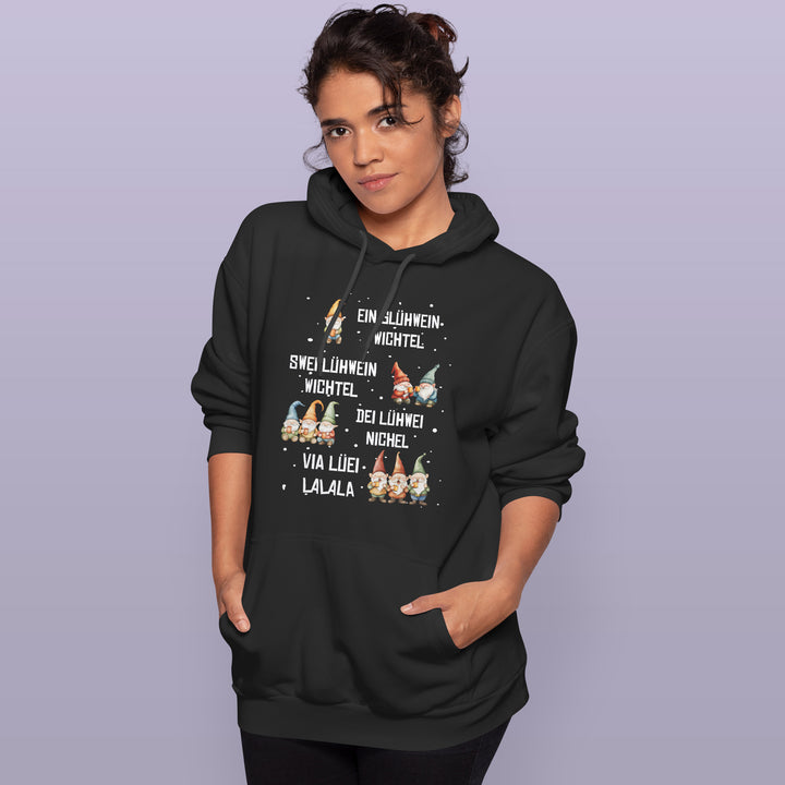 Glühwein Wichtel Hoodie – Lustiges Weihnachts-Design | Humorvolles Geschenk für Glühwein-Fans