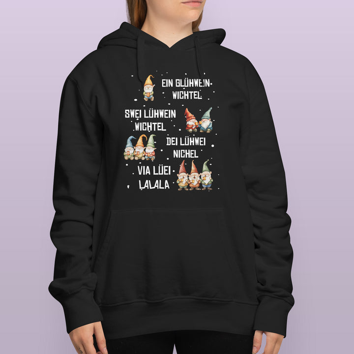 Glühwein Wichtel Hoodie – Lustiges Weihnachts-Design | Humorvolles Geschenk für Glühwein-Fans