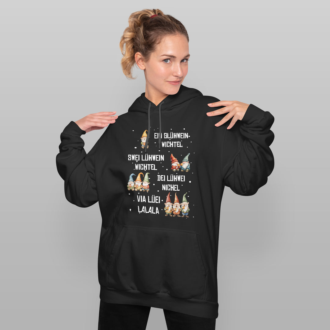 Glühwein Wichtel Hoodie – Lustiges Weihnachts-Design | Humorvolles Geschenk für Glühwein-Fans