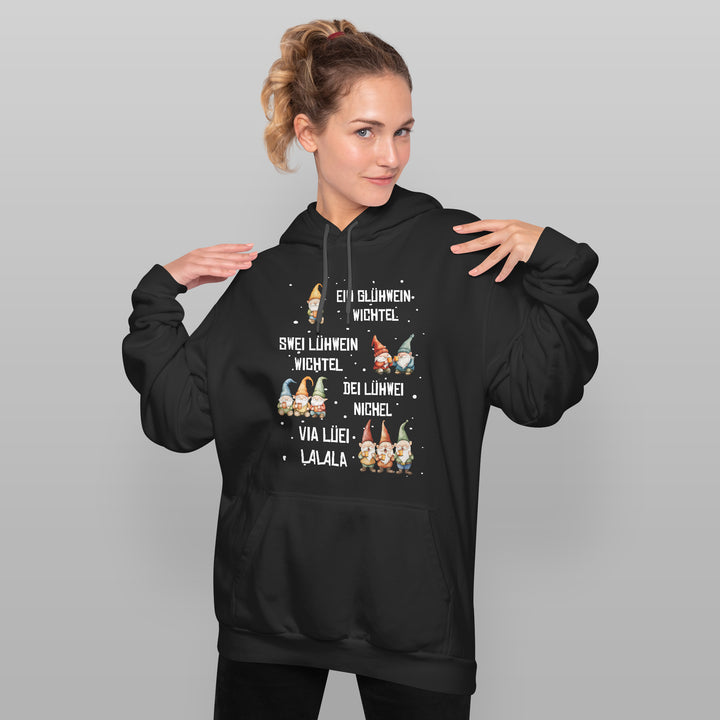 Glühwein Wichtel Hoodie – Lustiges Weihnachts-Design | Humorvolles Geschenk für Glühwein-Fans