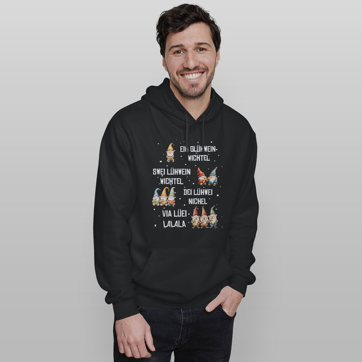 Glühwein Wichtel Hoodie – Lustiges Weihnachts-Design | Humorvolles Geschenk für Glühwein-Fans