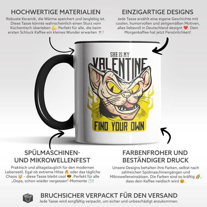 Lustige Tasse "My Valentine" – Witzige Geschenkidee für den Valentinstag