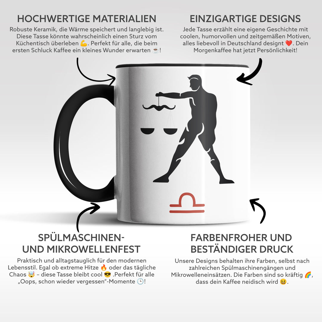 Tasse "Waage-Sternzeichen" – Stilvolle Sternzeichen-Tasse für echte Waagen