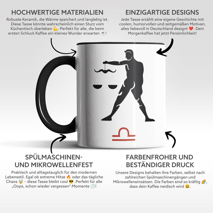 Tasse "Waage-Sternzeichen" – Stilvolle Sternzeichen-Tasse für echte Waagen