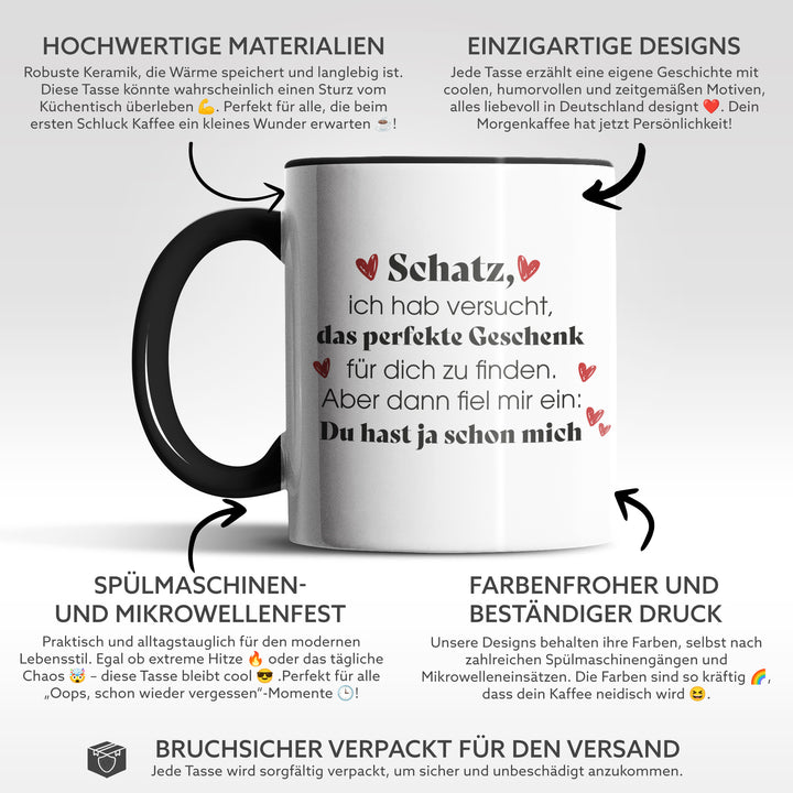 Tasse "Das perfekte Geschenk" – Vielseitige Geschenkidee für jeden Anlass