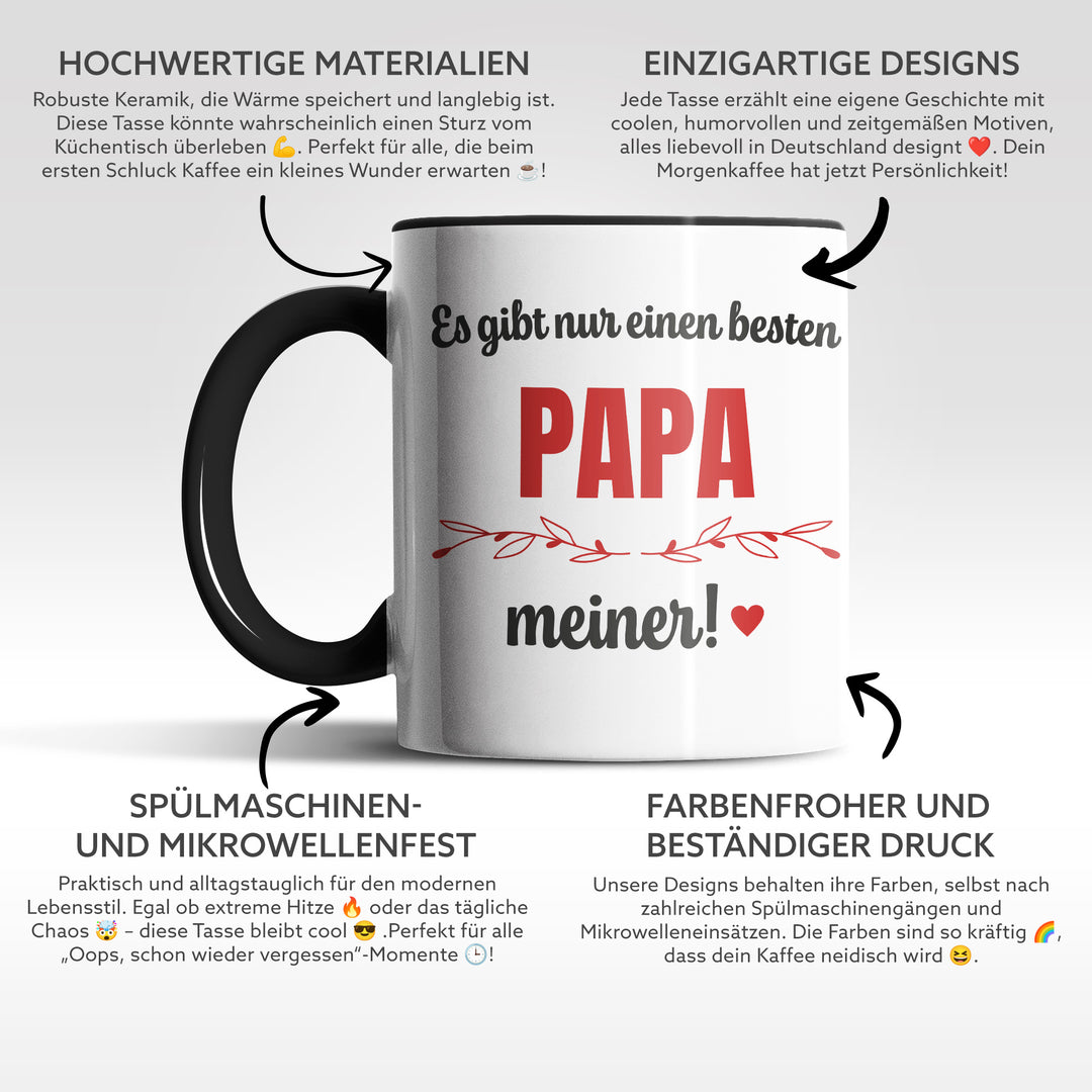 Tasse "Es gibt nur einen besten Papa" – Charmantes Geschenk für Väter