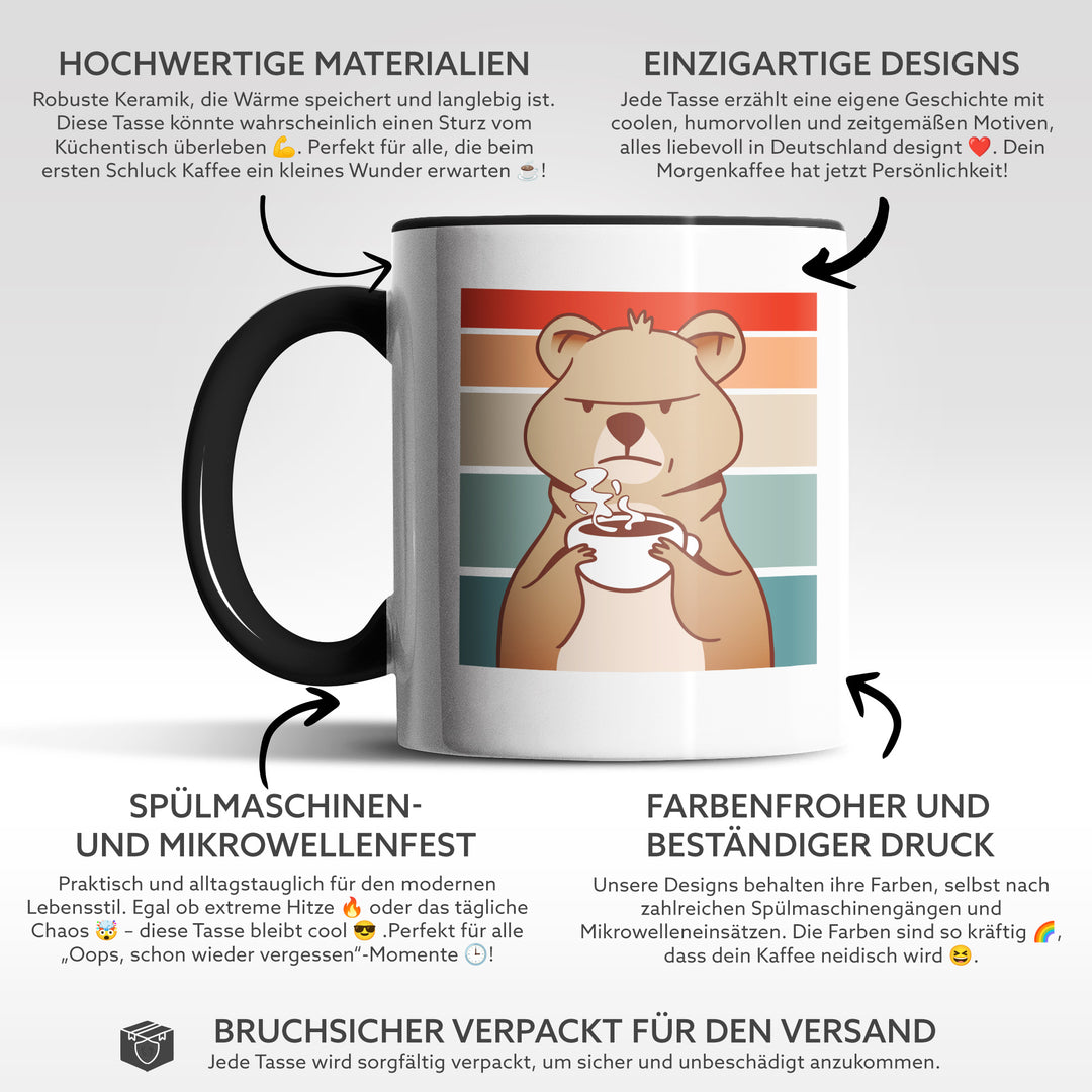 Charmante Tasse "Bär" – Geschenkidee mit Tiermotiv