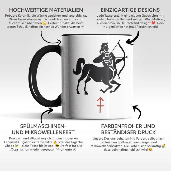 Tasse "Schütze-Sternzeichen" – Abenteuerliche Sternzeichen-Tasse für echte Schützen