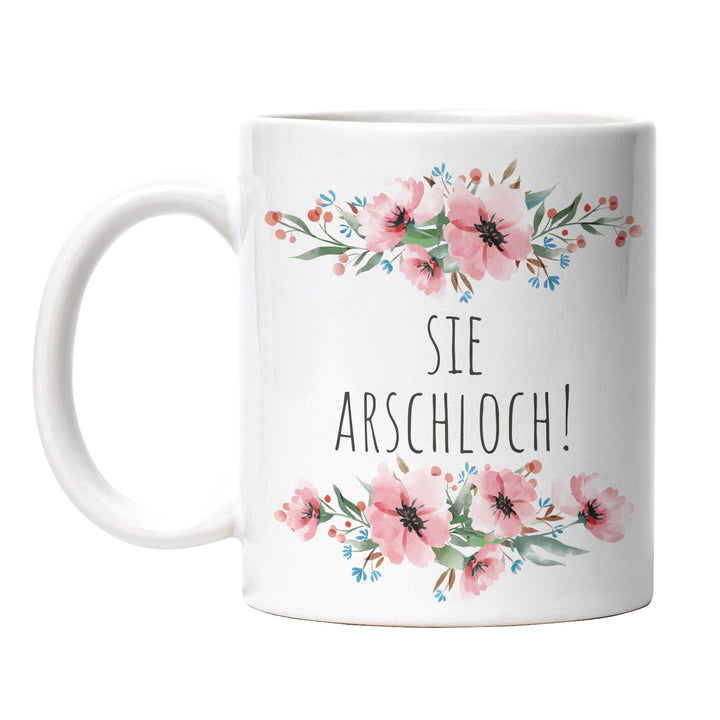 Tasse "Sie Arschloch" – Freche Statement-Tasse für klare Ansagen