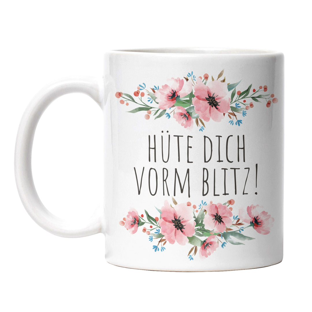 Tasse "Hüte dich vorm Blitz" – Mystische Statement-Tasse mit Bedeutung