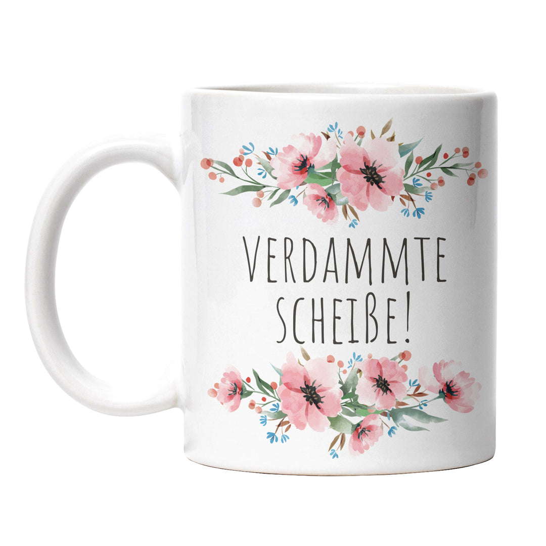 Tasse "Verdammte Scheiße!" – Lustige Sarkasmus-Tasse für Büro & Alltag