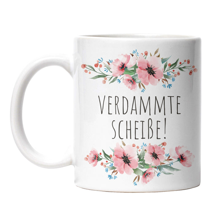 Tasse "Verdammte Scheiße!" – Lustige Sarkasmus-Tasse für Büro & Alltag