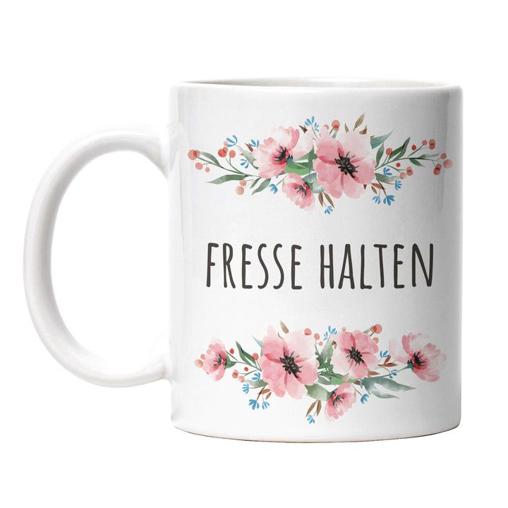 Tasse "Fresse halten" – Lustige Sarkasmus-Tasse für Büro & Alltag