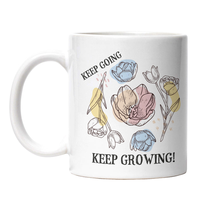 Tasse "Keep Going, Keep Growing" – Perfekte Motivation für den Alltag