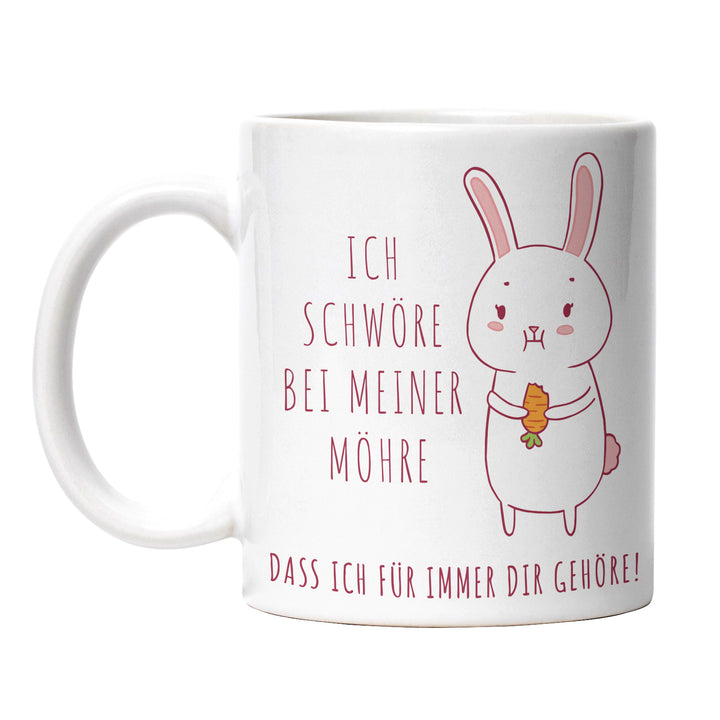 Lustige Tasse "Schwöre bei meiner Möhre" – Witziges Geschenk für Karotten-Fans