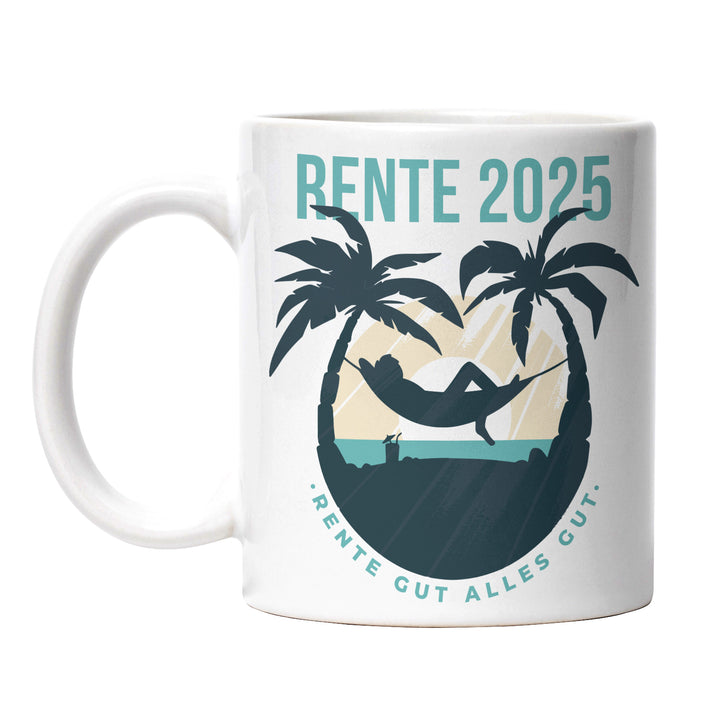 Tasse "Rente gut, alles gut" – Perfektes Geschenk für entspannte Rentner