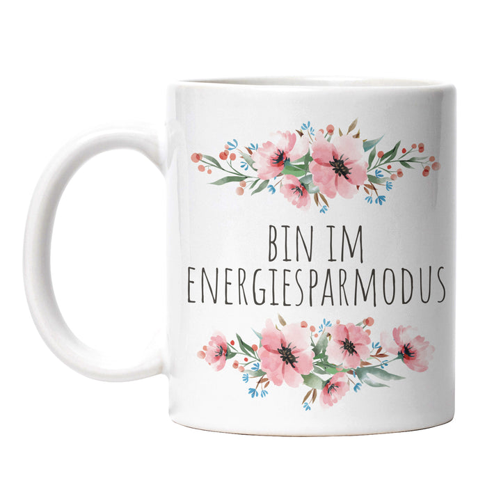 Tasse "Energiesparmodus" – Perfekte Statement-Tasse für Morgenmuffel & Gemütliche