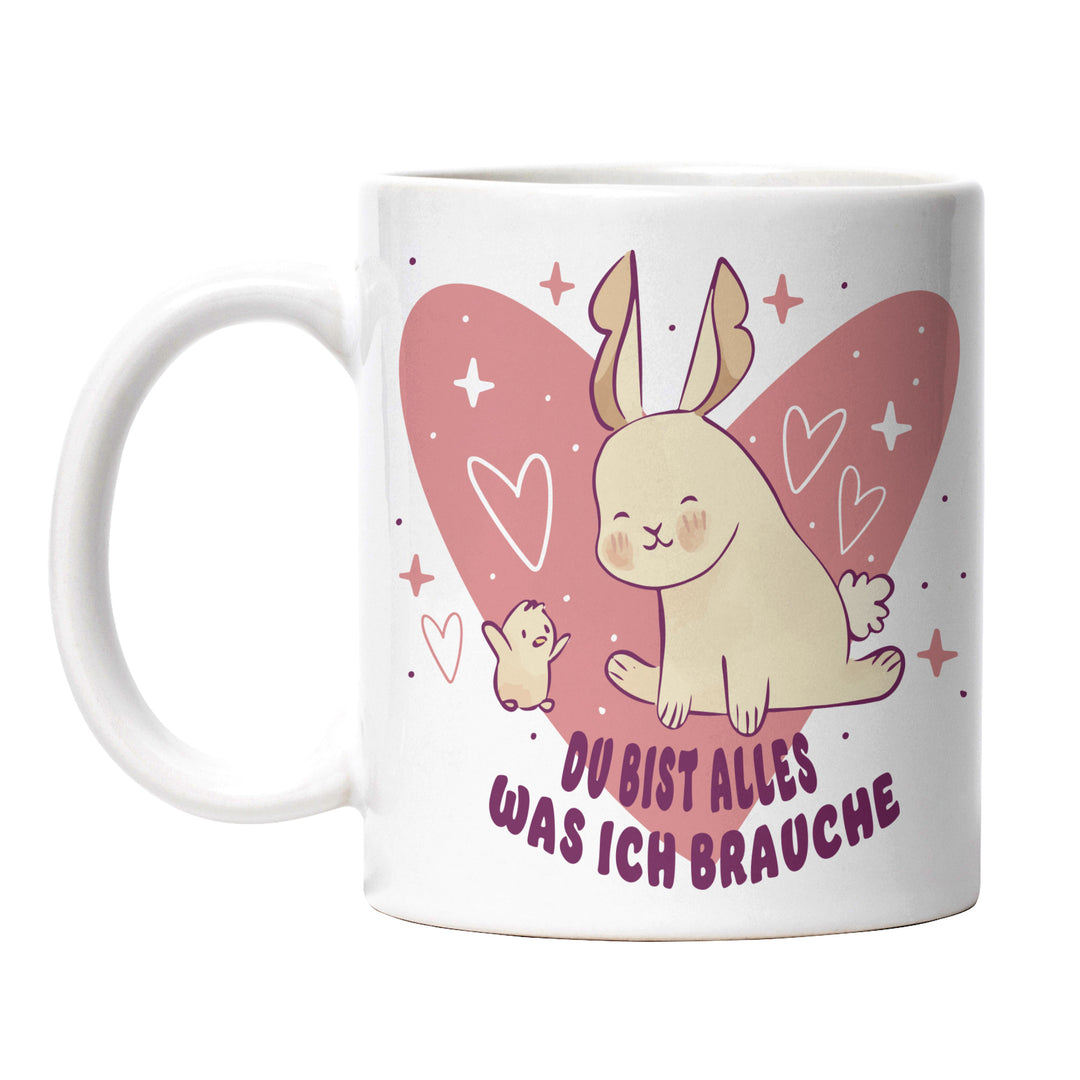 Tasse "Alles was ich brauche" – Motivierende Tasse für den Alltag