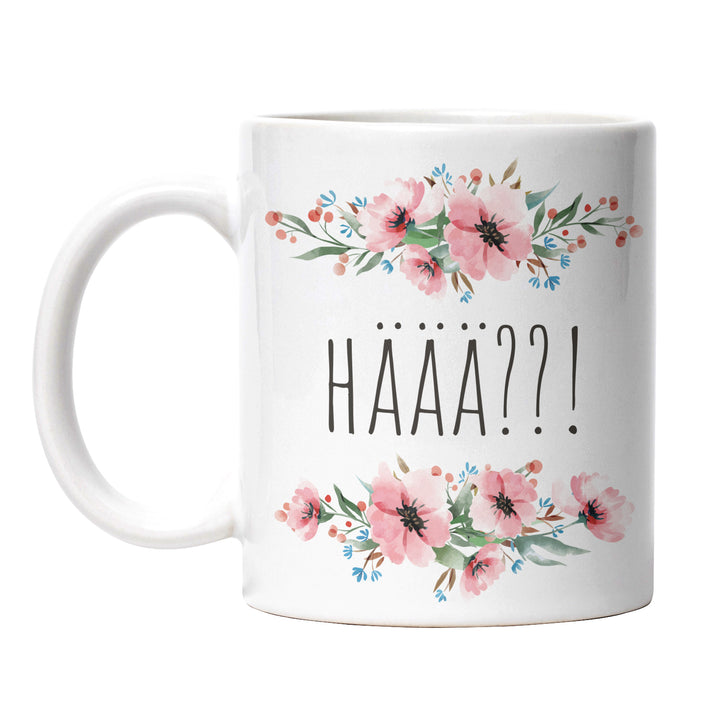 Tasse "HÄÄÄ" – Lustige Spruch-Tasse für Verwirrte & Morgenmuffel