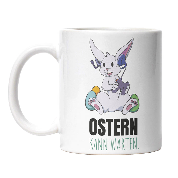 Lustige Gaming-Tasse "Ostern kann warten" – Perfekt für Gamer