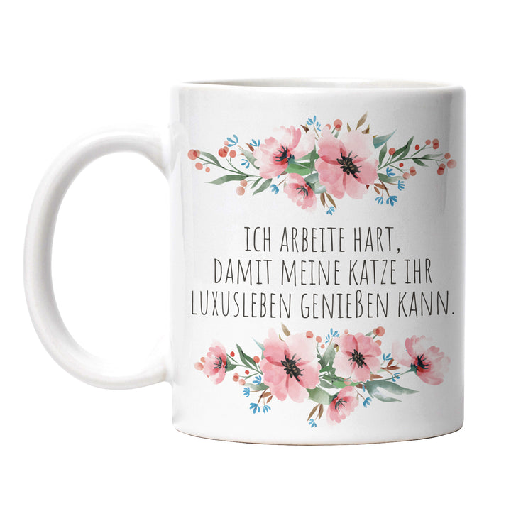 Tasse "Katze Luxusleben" – Lustige Geschenkidee für Katzenliebhaber