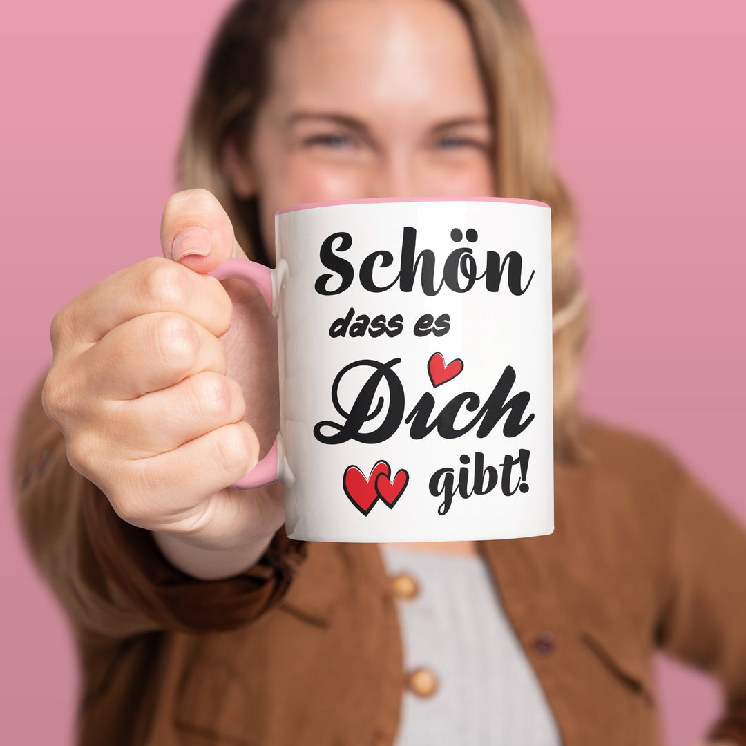 Charmante Tasse "Schön, dass es dich gibt" – Liebevolle Geschenkidee