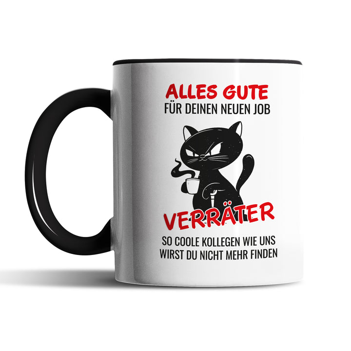 Lustige Tasse "Alles Gute Verräter" – Humorvolles Abschiedsgeschenk für Kollegen