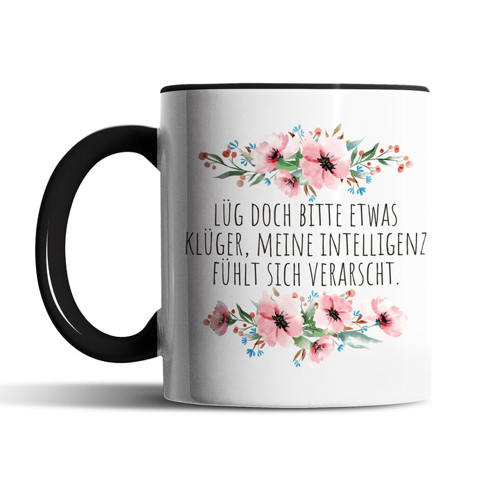 Tasse "Lüg etwas klüger" – Lustige Sarkasmus-Tasse für Büro & Alltag