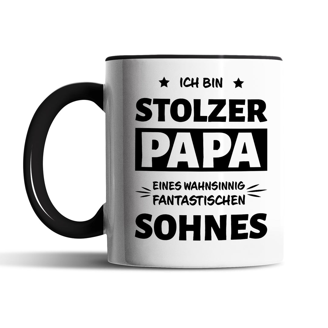 Tasse "Stolzer Papa, fantastischer Sohn" – Liebevolles Geschenk für Väter