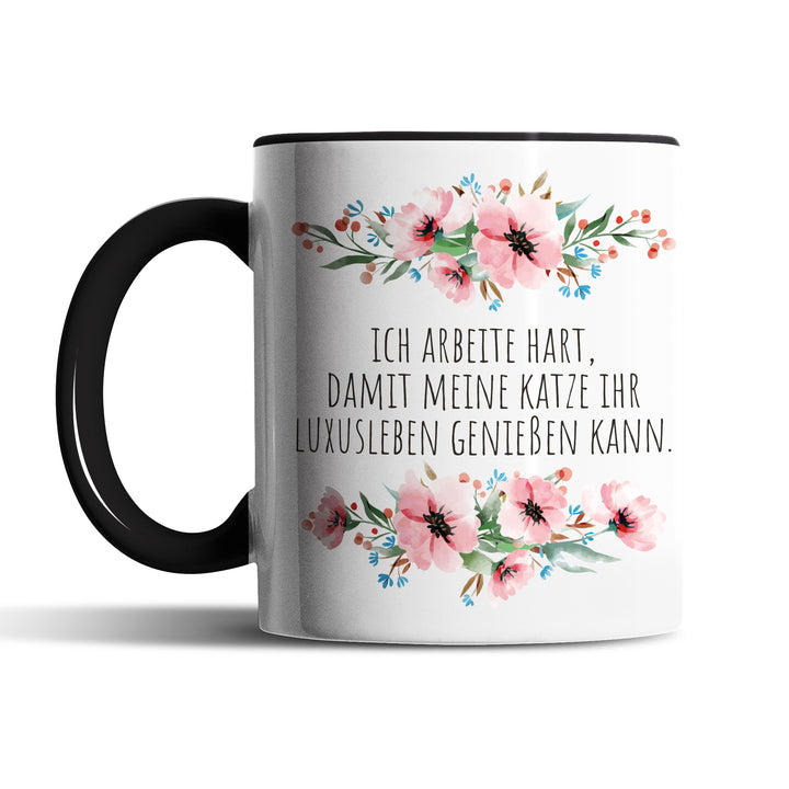 Tasse "Katze Luxusleben" – Lustige Geschenkidee für Katzenliebhaber