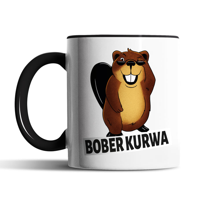 Lustige Tasse "Bober Kurwa" – Humorvolles Geschenk für jeden Anlass