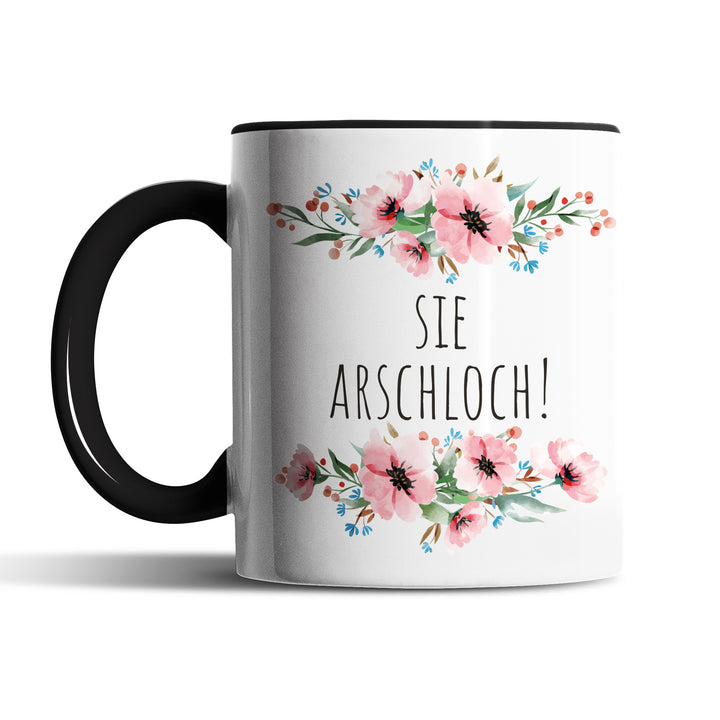 Tasse "Sie Arschloch" – Freche Statement-Tasse für klare Ansagen