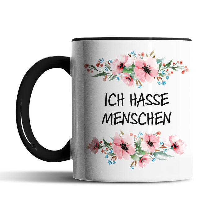 Tasse "Ich hasse Menschen" – Perfektes Geschenk für introvertierte Kaffeejunkies