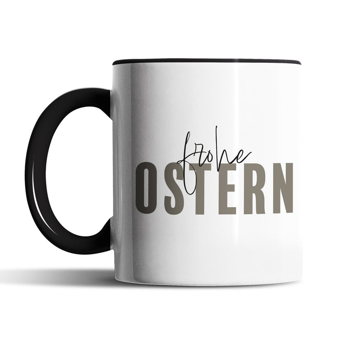 Minimalistische Tasse "Frohe Ostern" – Stilvolles Geschenk für Ostern