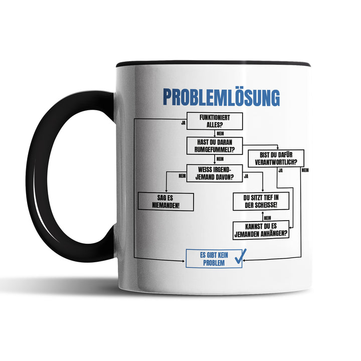 Tasse "Problemlösung" – Perfekt für Büro & Homeoffice, Lustige Geschenkidee