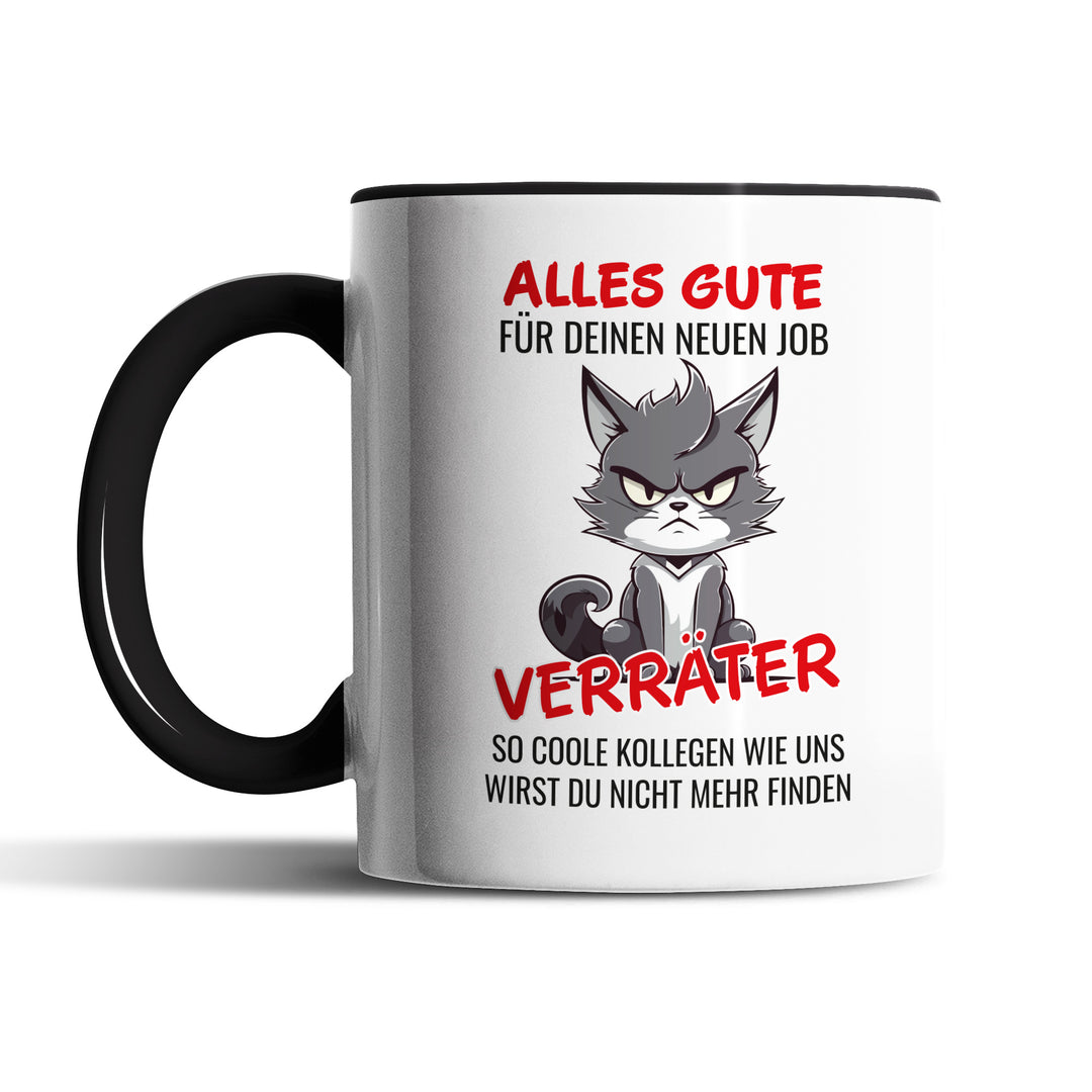 Lustige Tasse "Alles Gute Verräter" – Humorvolles Abschiedsgeschenk für Kollegen