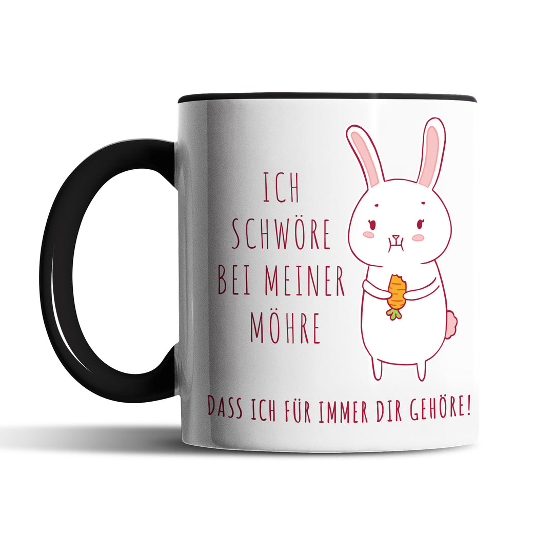 Lustige Tasse "Schwöre bei meiner Möhre" – Witziges Geschenk für Karotten-Fans