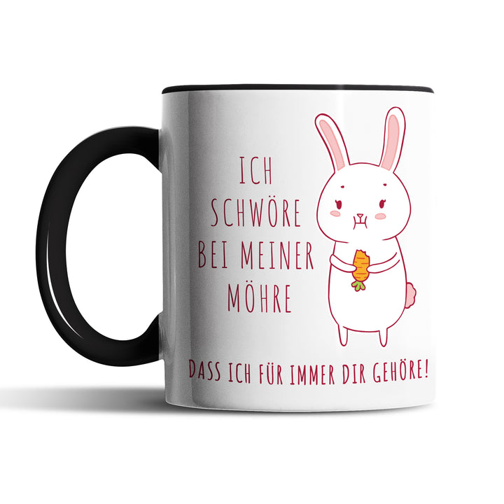 Lustige Tasse "Schwöre bei meiner Möhre" – Witziges Geschenk für Karotten-Fans