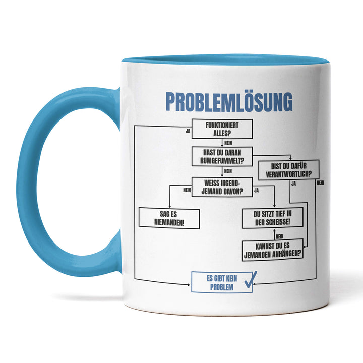 Tasse "Problemlösung" – Perfekt für Büro & Homeoffice, Lustige Geschenkidee