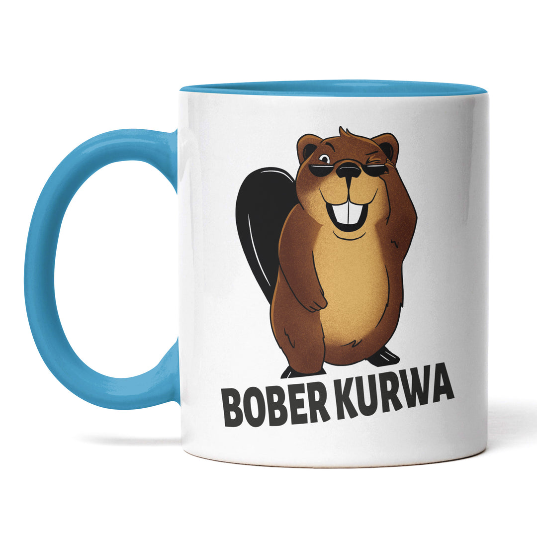 Lustige Tasse "Bober Kurwa" – Humorvolles Geschenk für jeden Anlass