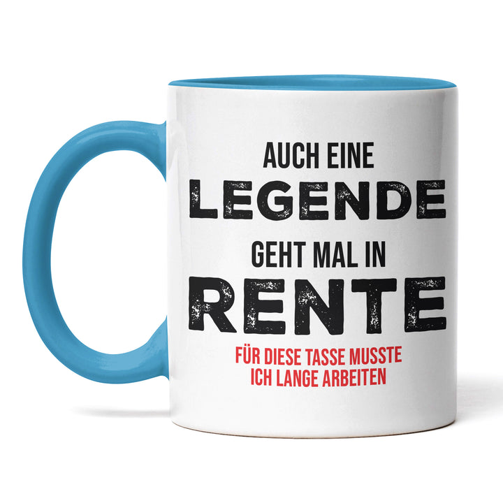 Tasse "Legende in Rente" – Perfekte Geschenk-Tasse für frischgebackene Rentner
