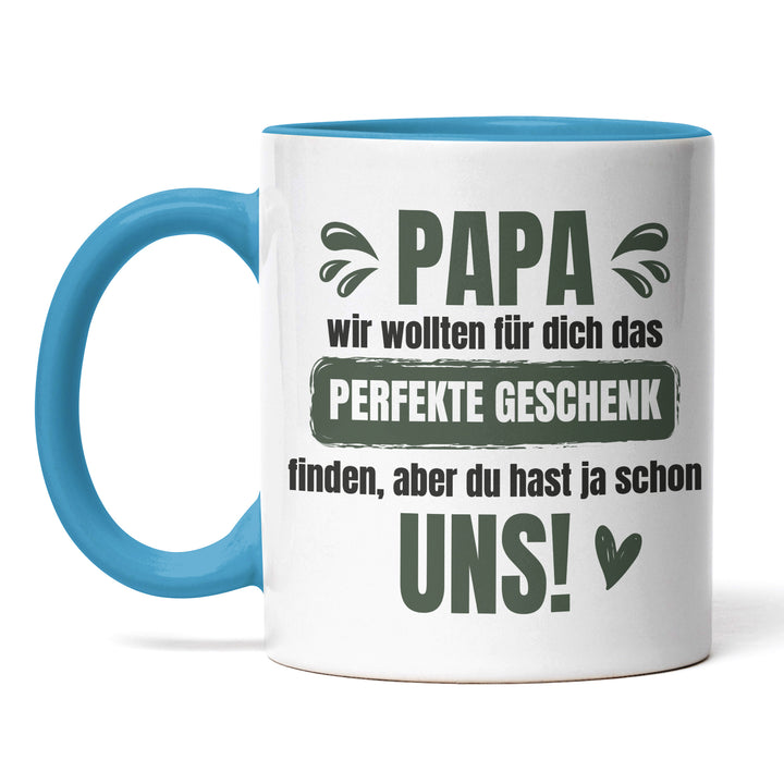 Lustige Tasse "Papa, das perfekte Geschenk" – Charmantes Geschenk für Väter