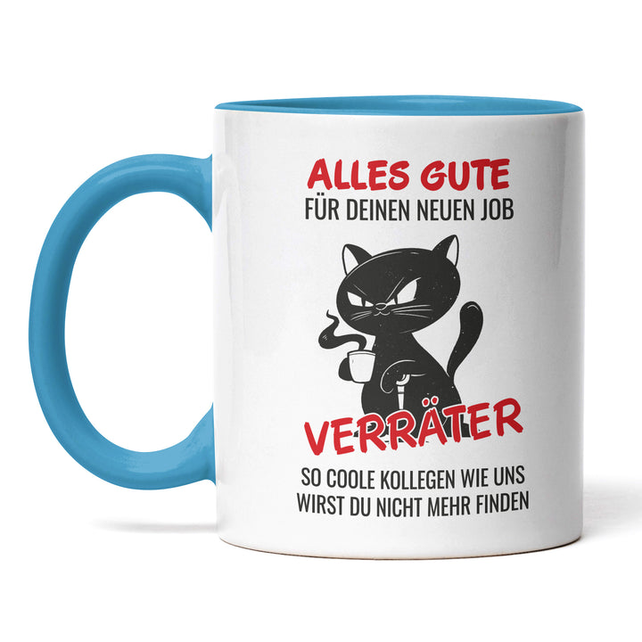 Lustige Tasse "Alles Gute Verräter" – Humorvolles Abschiedsgeschenk für Kollegen