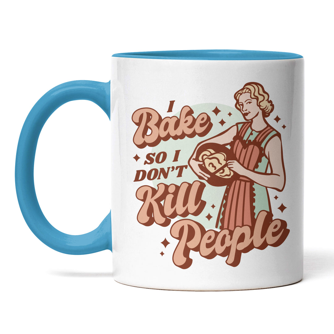 Lustige Tasse "Bake So Don’t Kill" – Witziges Geschenk für Backfans