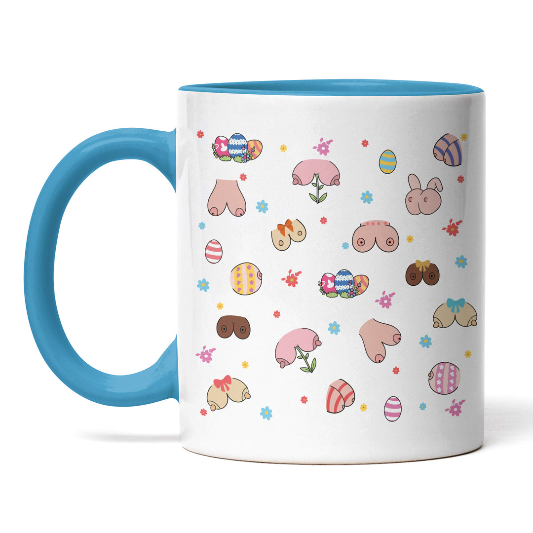 Lustige Tasse "Easter - Boobs" – Perfekt für freche Osterüberraschungen