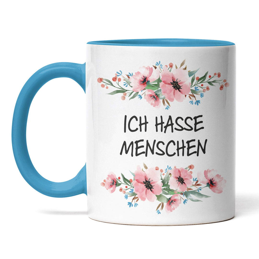 Tasse "Ich hasse Menschen" – Perfektes Geschenk für introvertierte Kaffeejunkies
