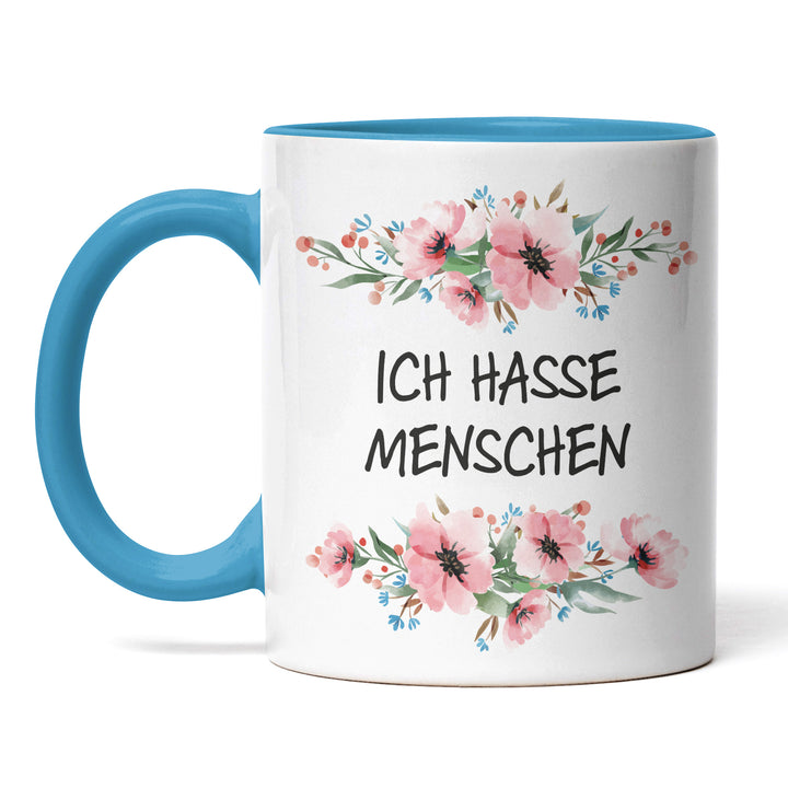 Tasse "Ich hasse Menschen" – Perfektes Geschenk für introvertierte Kaffeejunkies