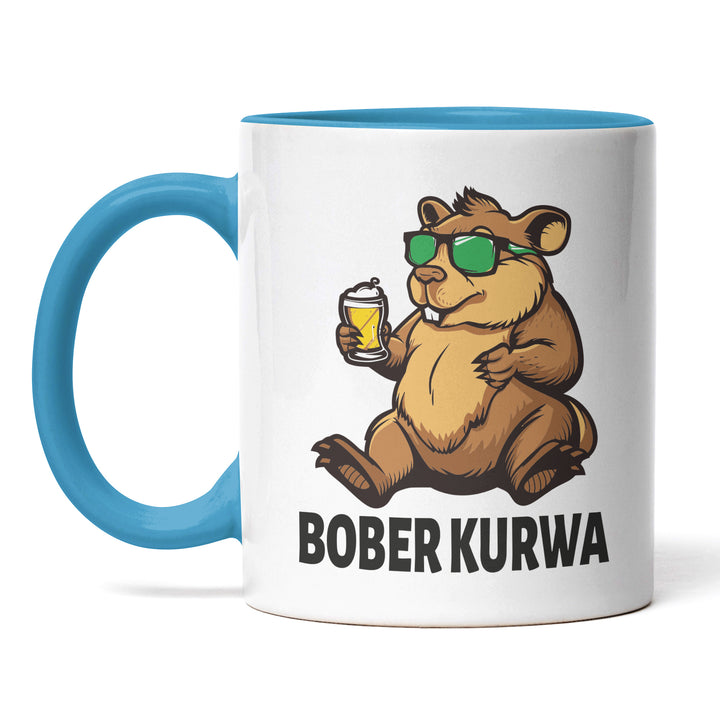 Lustige Tasse "Bober Kurwa" – Humorvolles Geschenk für jeden Anlass