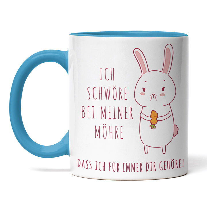 Lustige Tasse "Schwöre bei meiner Möhre" – Witziges Geschenk für Karotten-Fans